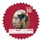 Red Suede Mat Board for 16x20 Frames - Oval Opening for 12x16 Photos